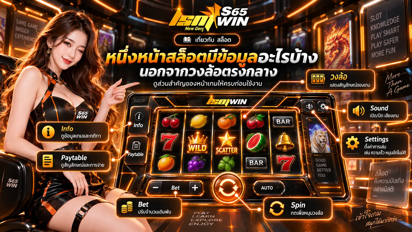 หนึ่งหน้าสล็อตมีข้อมูลอะไรบ้าง นอกจากวงล้อตรงกลาง